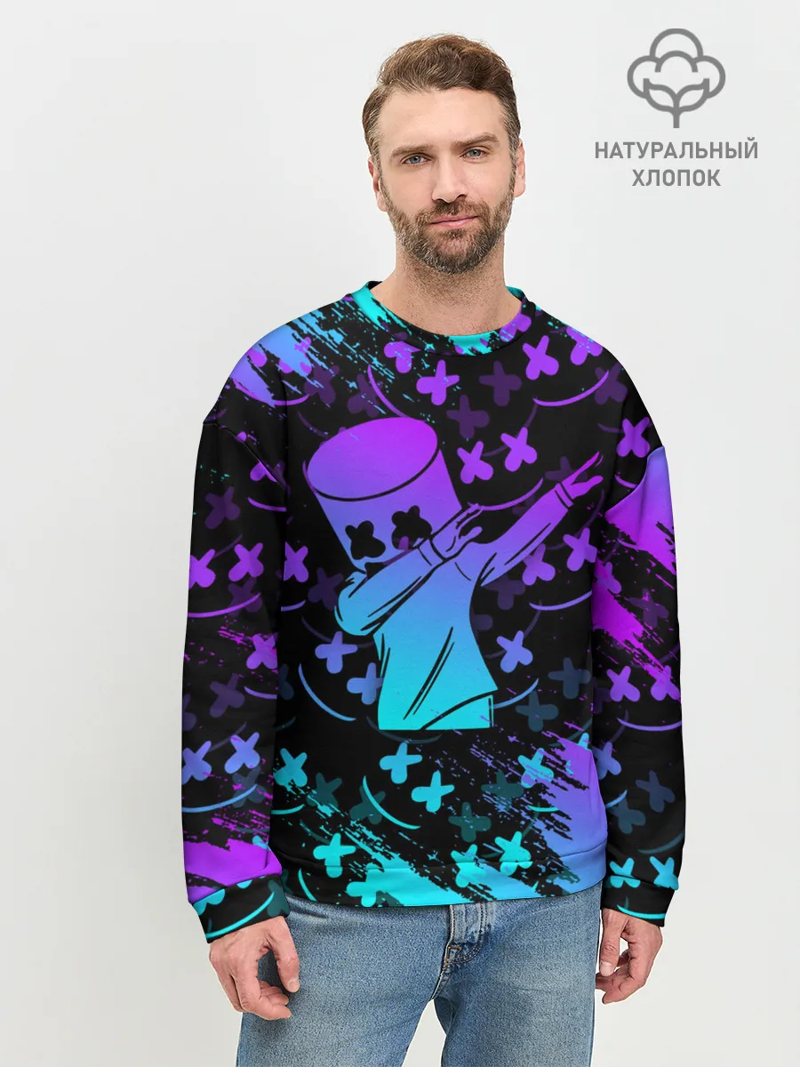 Мужской свитшот базовый / FORTNITE x MARSHMELLO