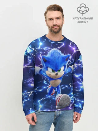 Мужской свитшот базовый / Sonic | Соник