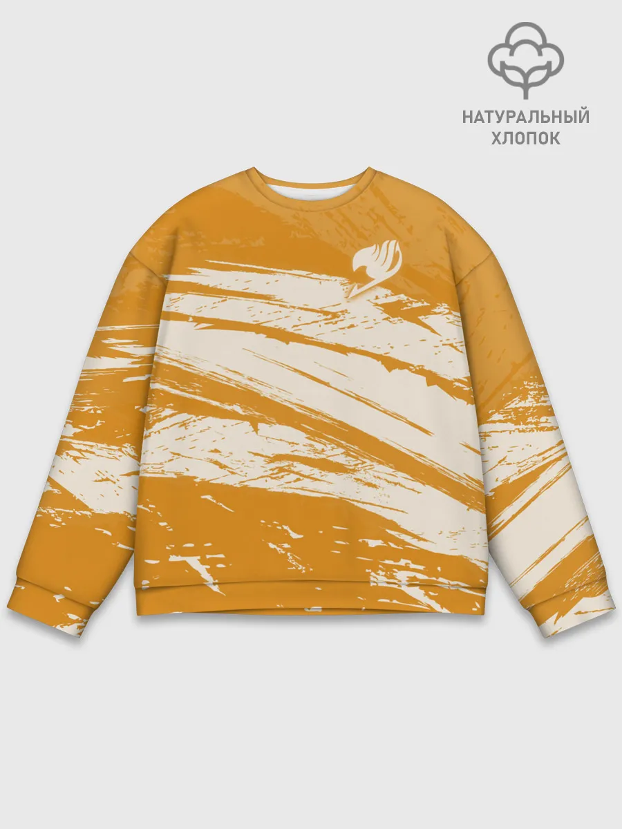 Мужской свитшот базовый / Хвост Феи оранжевые тона