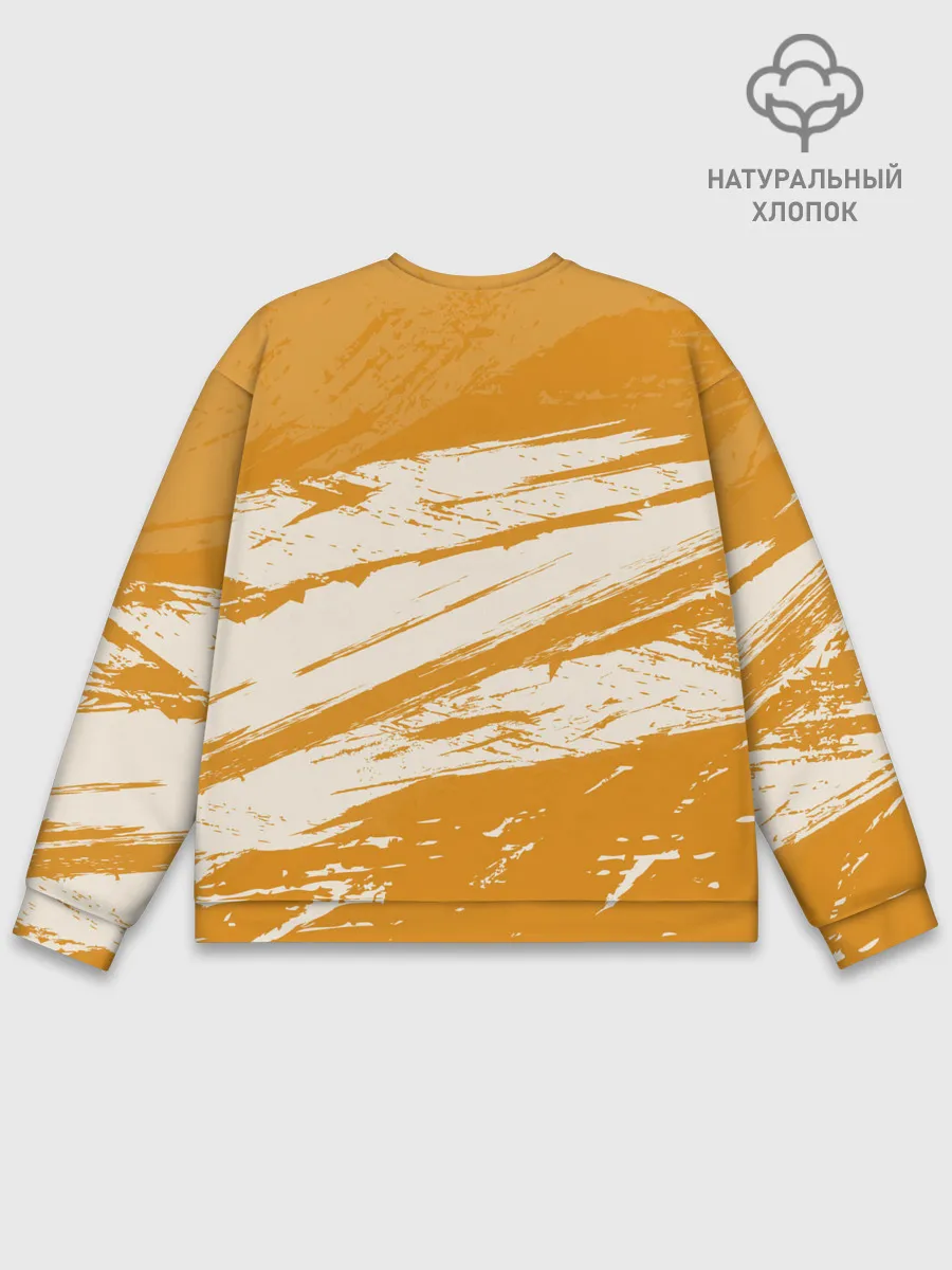 Мужской свитшот базовый / Хвост Феи оранжевые тона