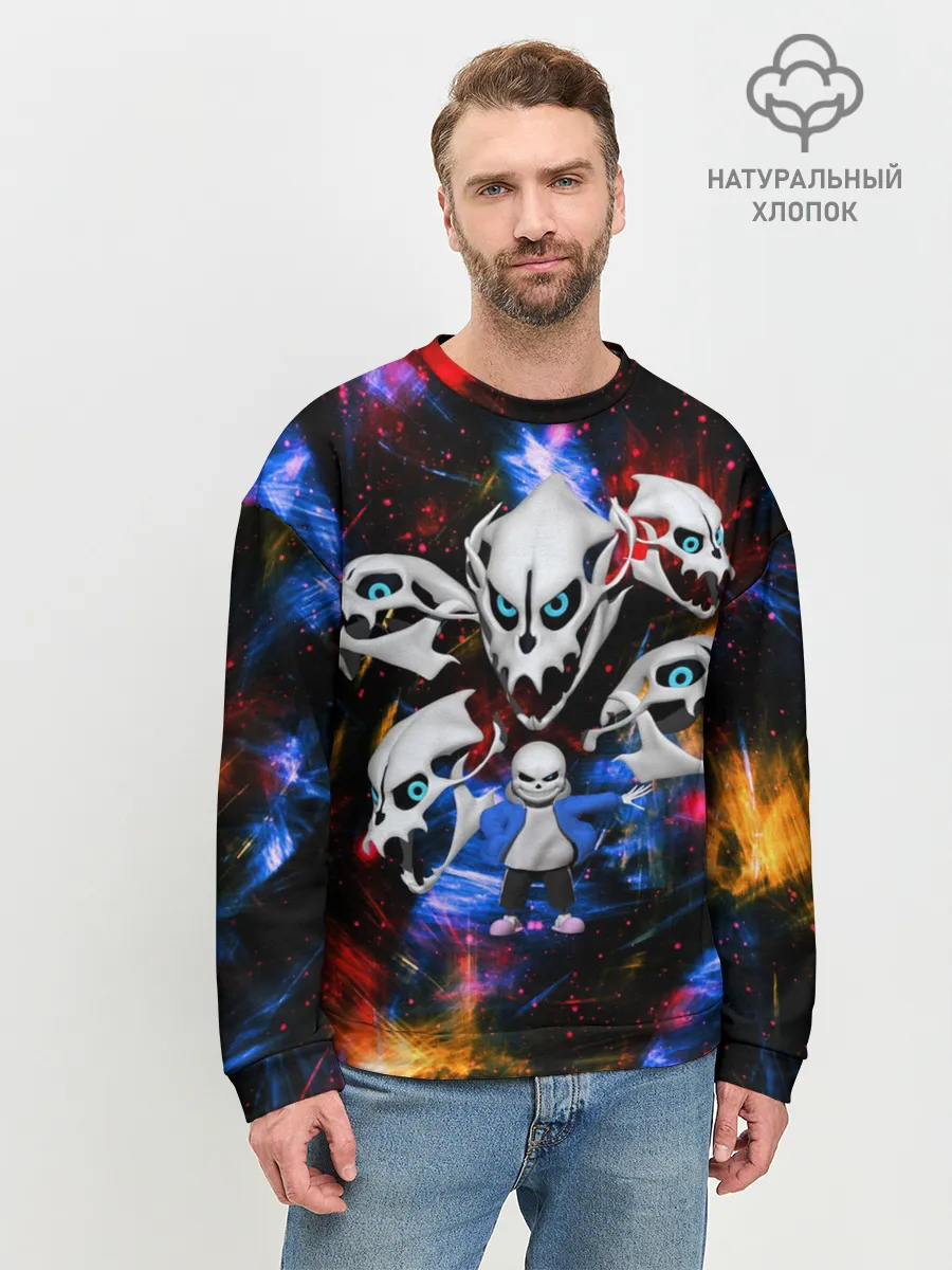 Мужской свитшот базовый / Санс | Undertale
