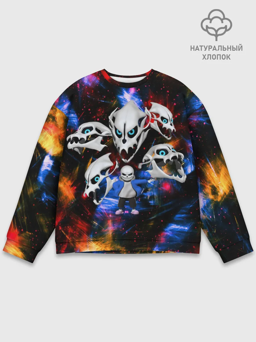 Мужской свитшот базовый / Санс | Undertale