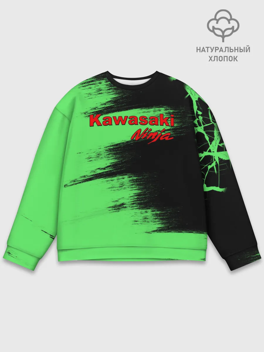 Мужской свитшот базовый / Kawasaki