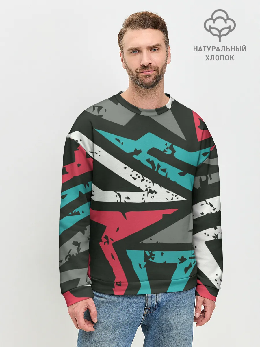Мужской свитшот базовый / Geometric Abstraction