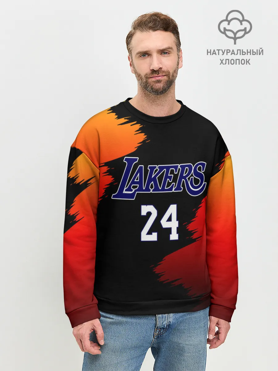 Мужской свитшот базовый / Los Angeles Lakers / Kobe Brya