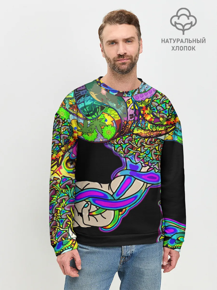Мужской свитшот базовый / ПСИХОДЕЛИКА NEW