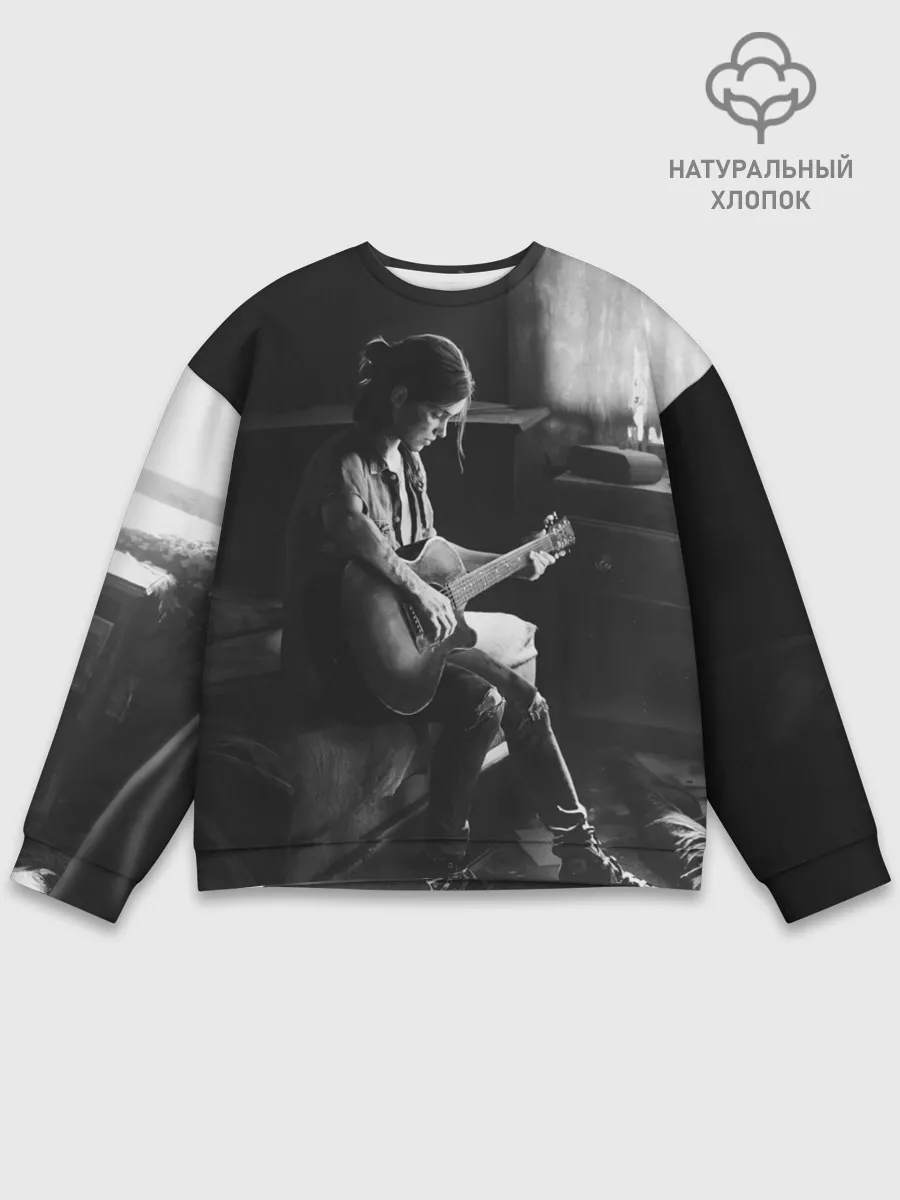 Мужской свитшот базовый / THE LAST OF US PART 2 ЭЛЛИ