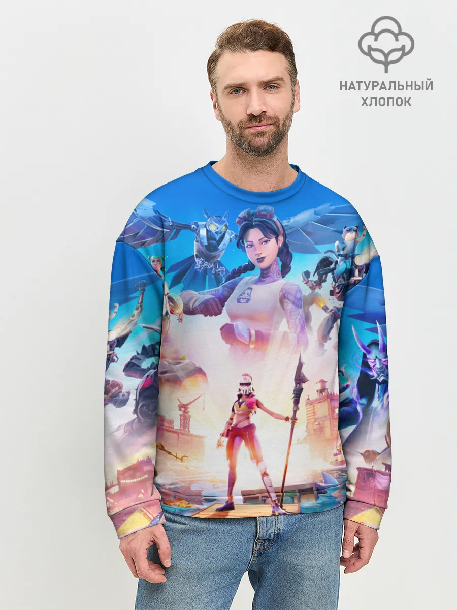 Мужской свитшот базовый / FORTNITE 3 СЕЗОН