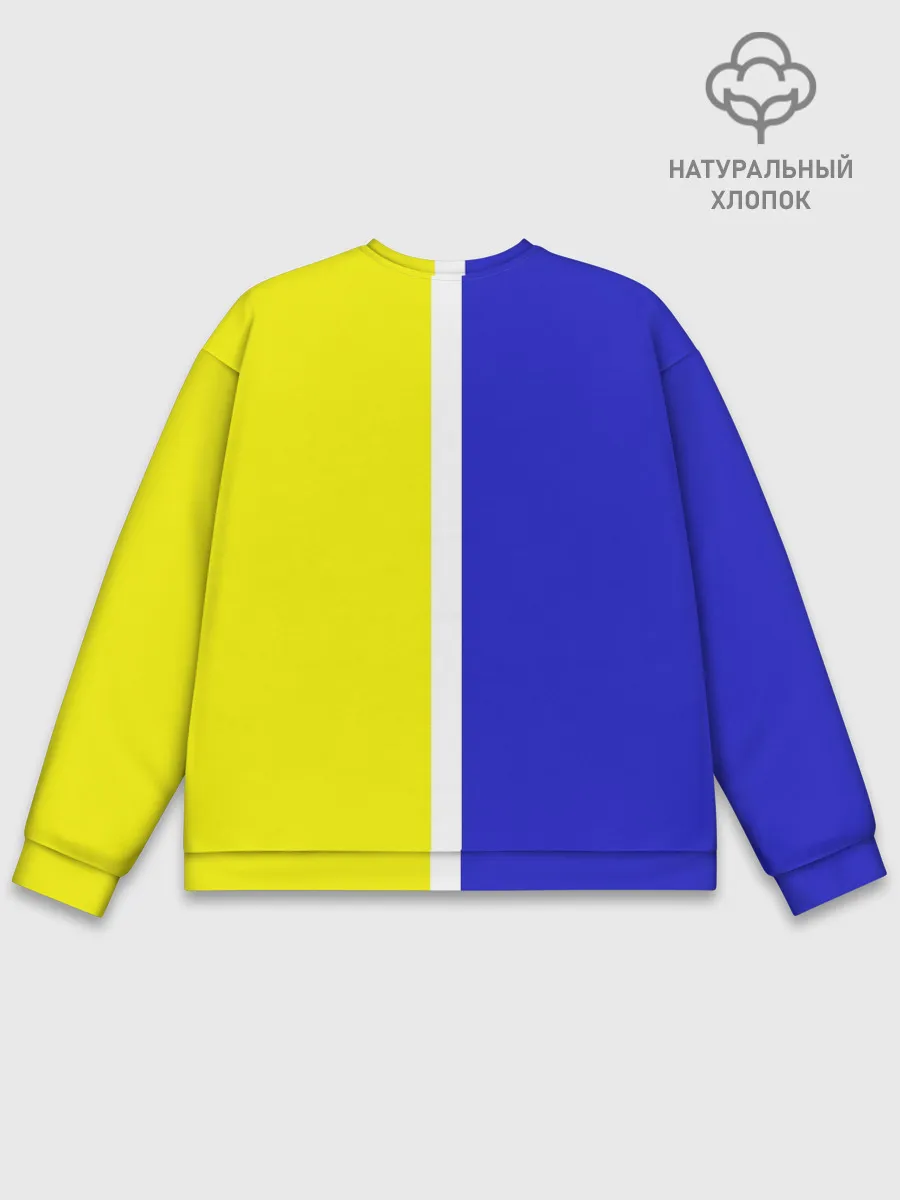 Мужской свитшот базовый / Лидс Юнайтед 3D