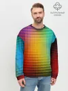 Мужской свитшот базовый / Радужный градиент