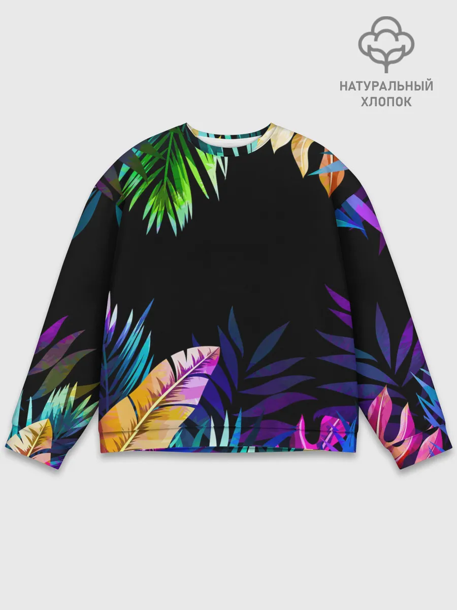 Мужской свитшот базовый / Тропическая Ночь