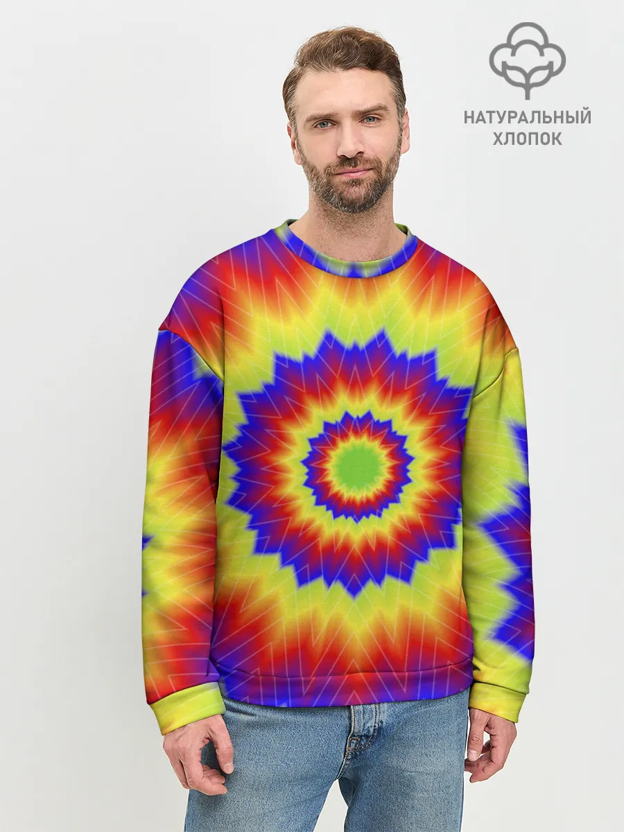 Мужской свитшот базовый / Tie-Dye