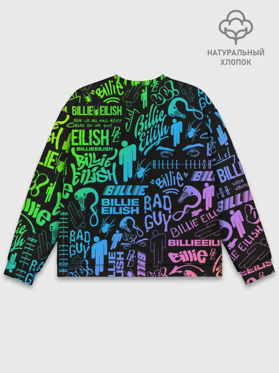 Мужской свитшот базовый / BILLIE EILISH | БИЛЛИ АЙЛИШ