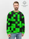Мужской свитшот базовый / ЗЕЛЕНЫЕ КУБИКИ
