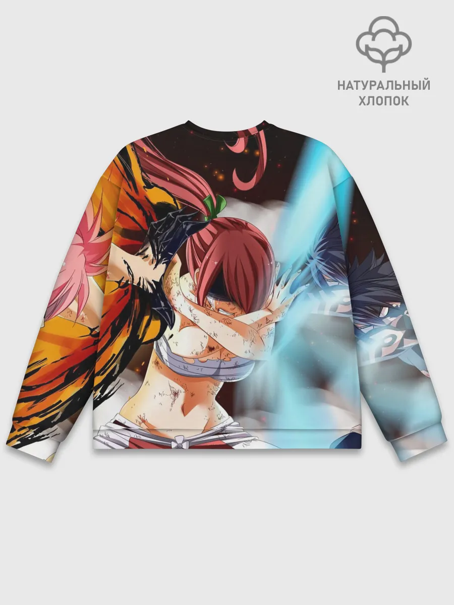 Мужской свитшот базовый / Нацу и Грей против Эльзы
