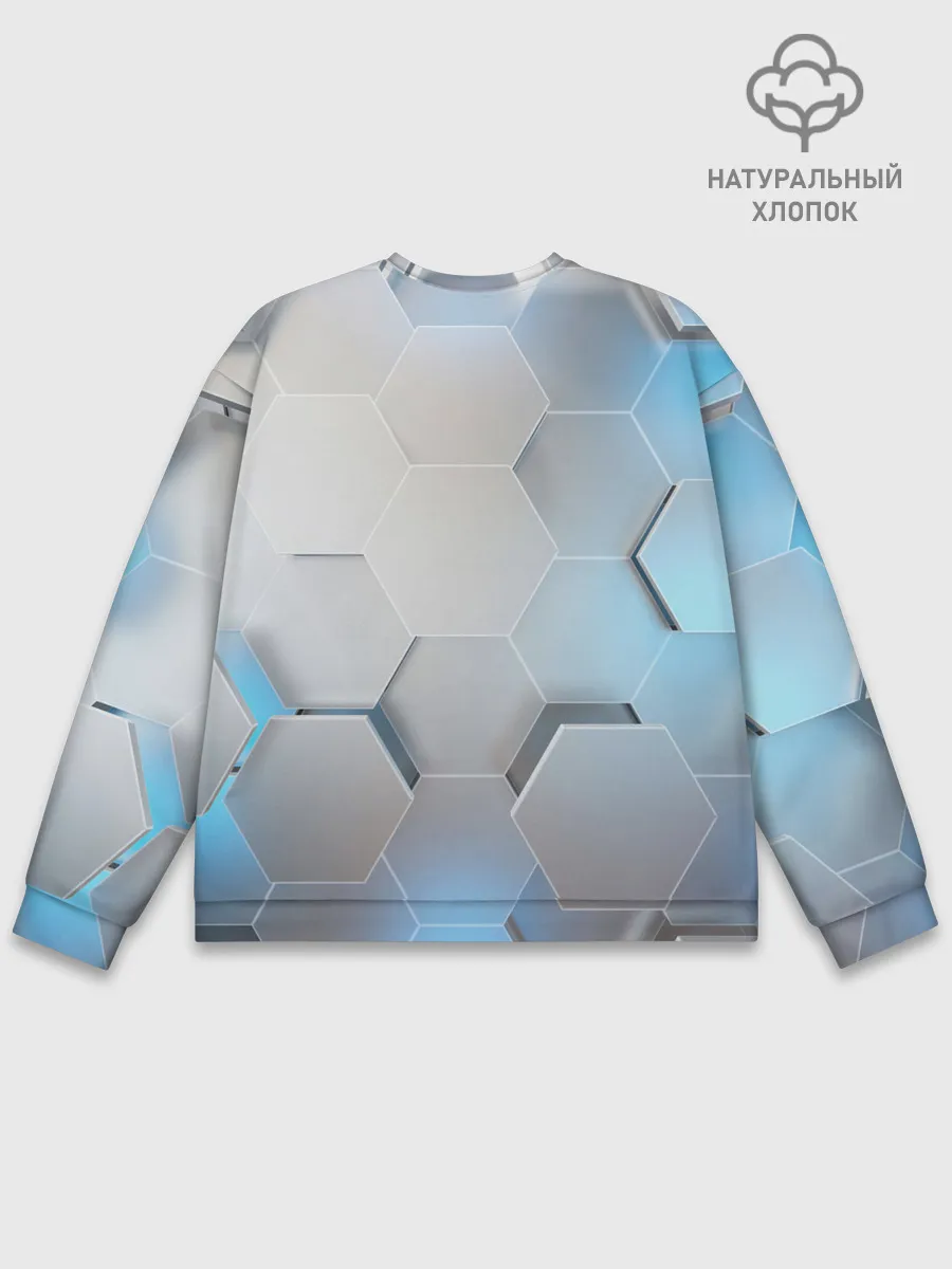 Мужской свитшот базовый / 3D соты
