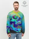 Мужской свитшот базовый / Neon skull