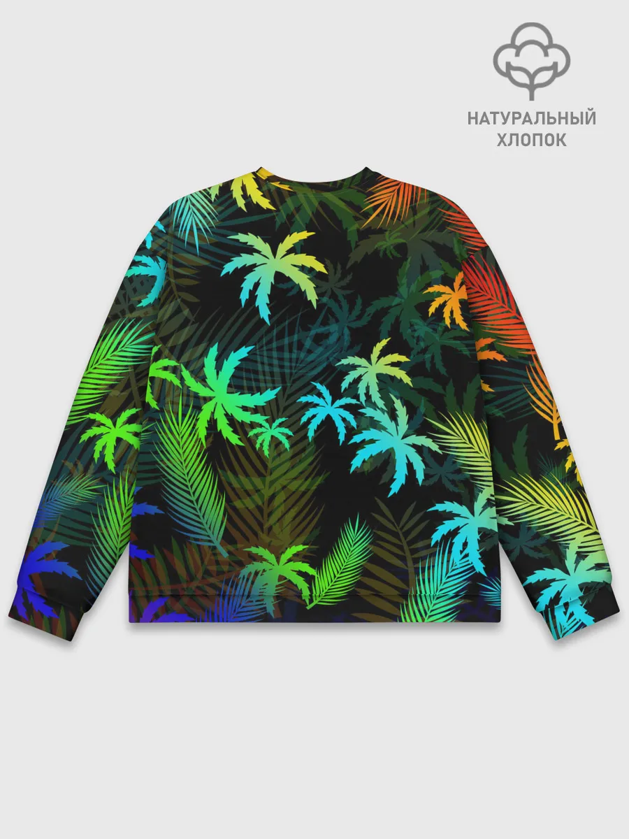 Мужской свитшот базовый / ПАЛЬМЫ / ТРОПИКИ