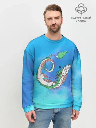 Мужской свитшот базовый / Унесенные призраками Хаку