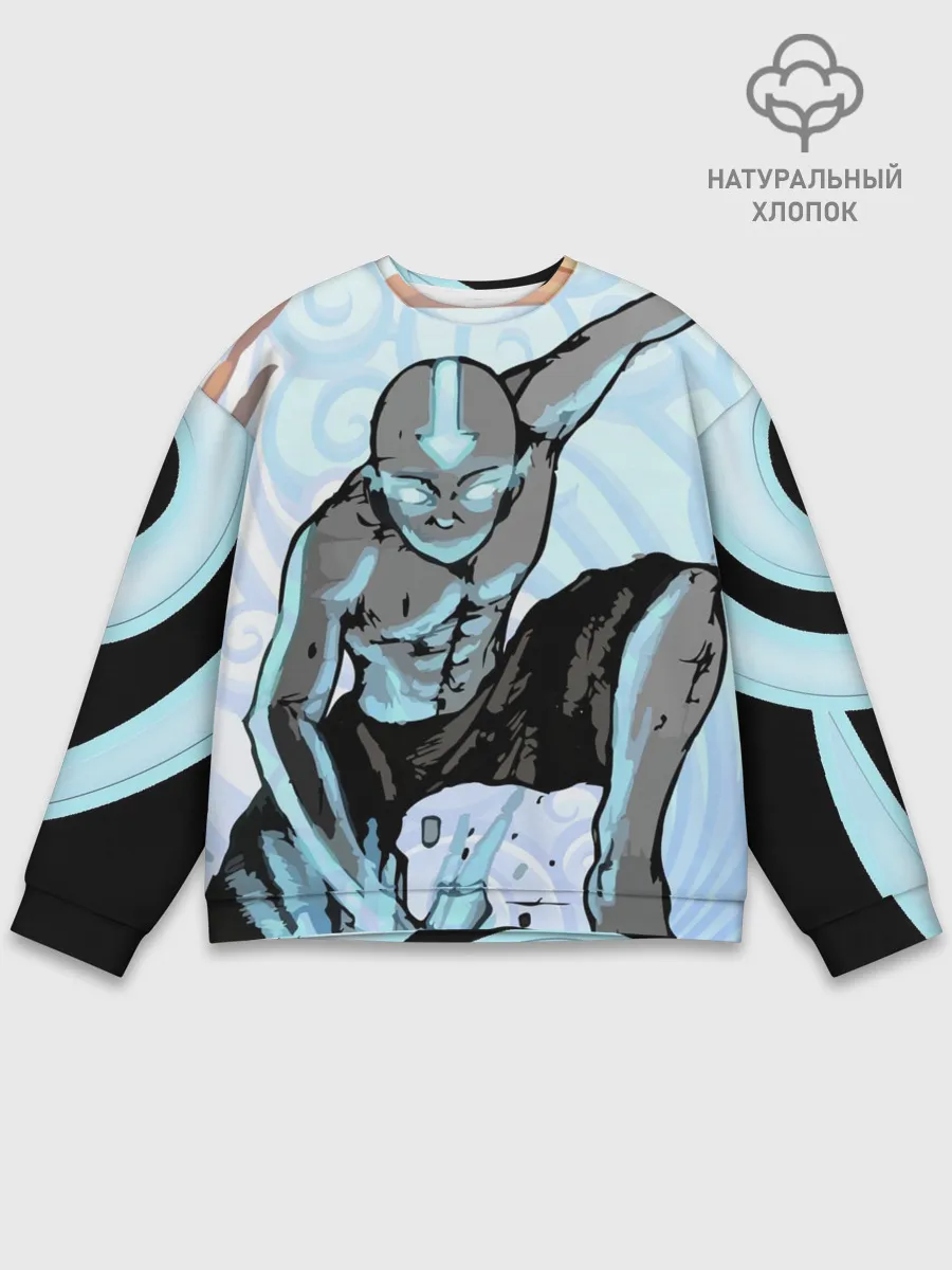 Мужской свитшот базовый / Аватар Легенда об Аанге