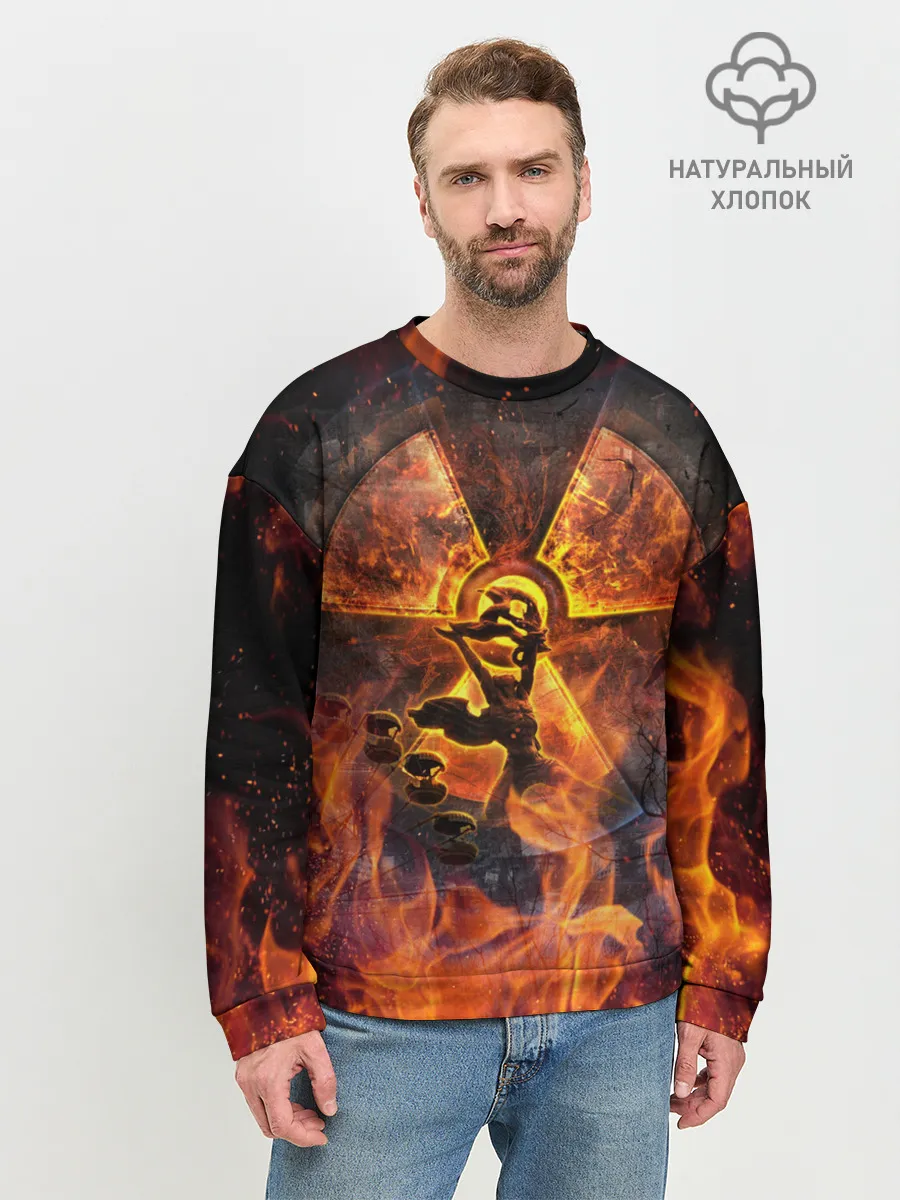 Мужской свитшот базовый / S.T.A.L.K.E.R. 2 КОЛЕСО ОБОЗРЕНИЯ,ПРИПЯТЬ