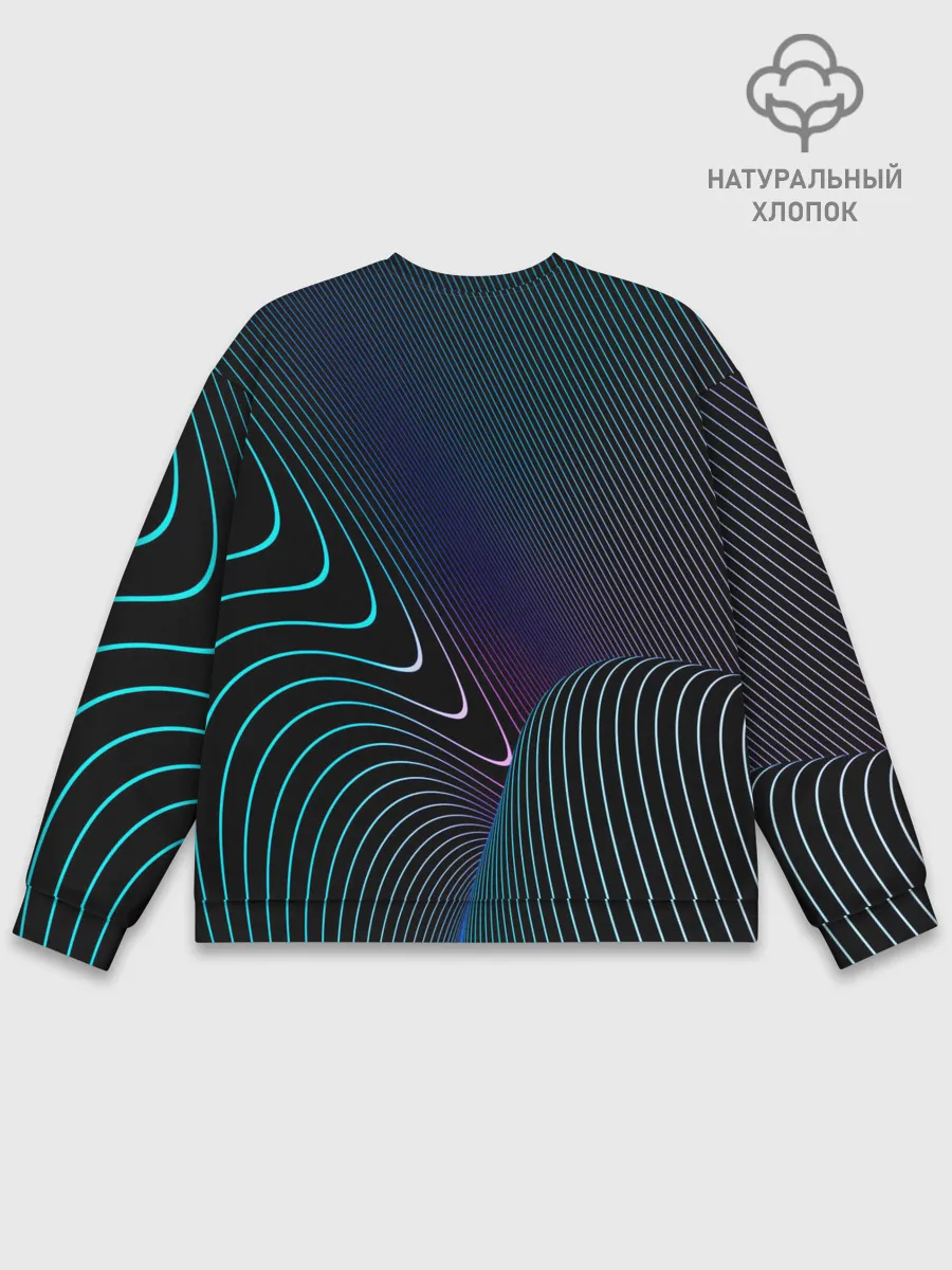 Мужской свитшот базовый / НЕОН STRIPES