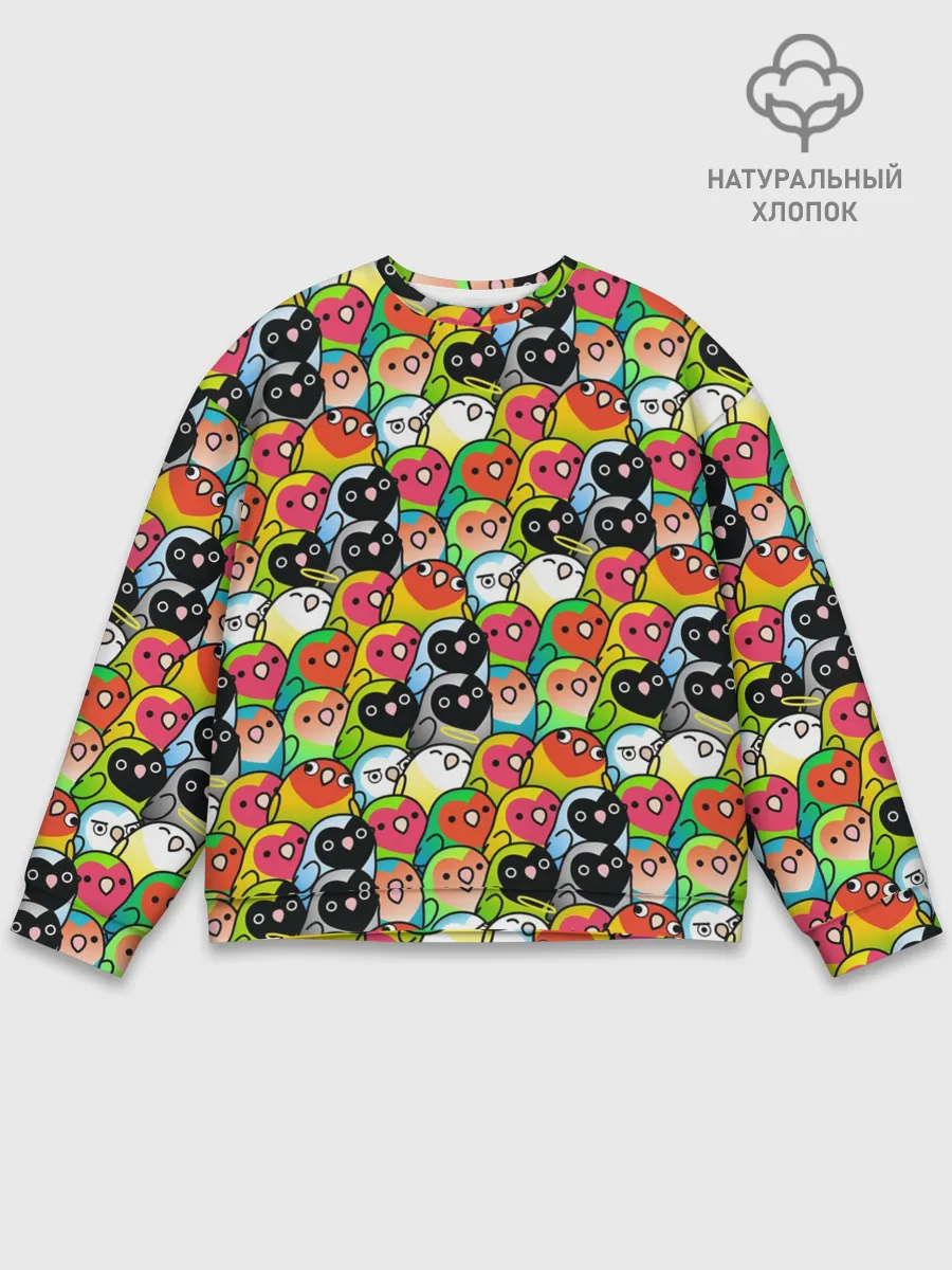 Мужской свитшот базовый / Папуги