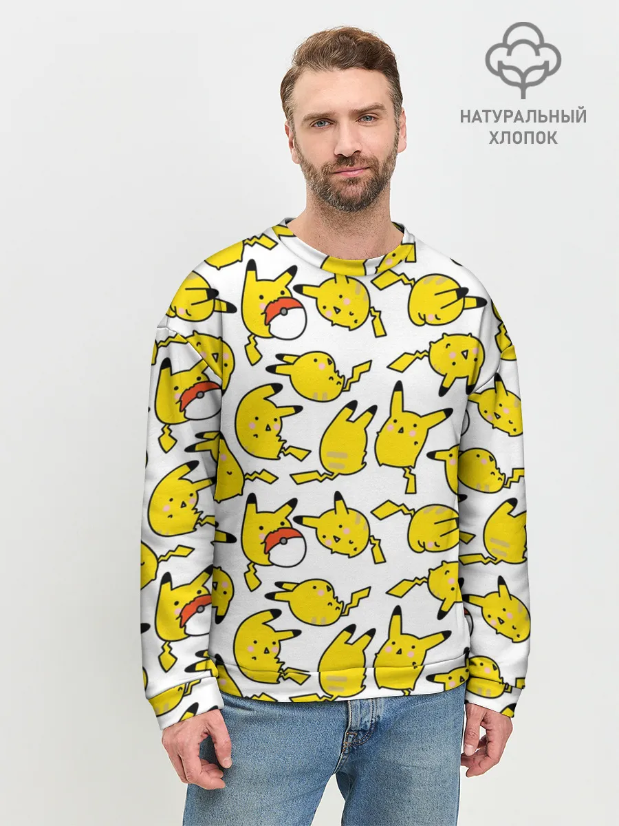 Мужской свитшот базовый / Пикачу
