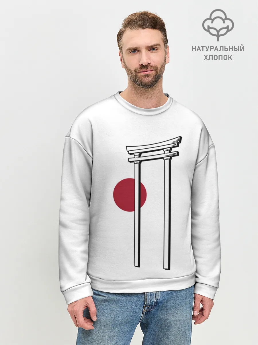 Мужской свитшот базовый / Япония Тории | Torii in Japan