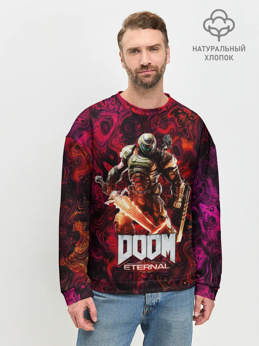 Мужской свитшот базовый / Doom Eternal | Дум Этернал