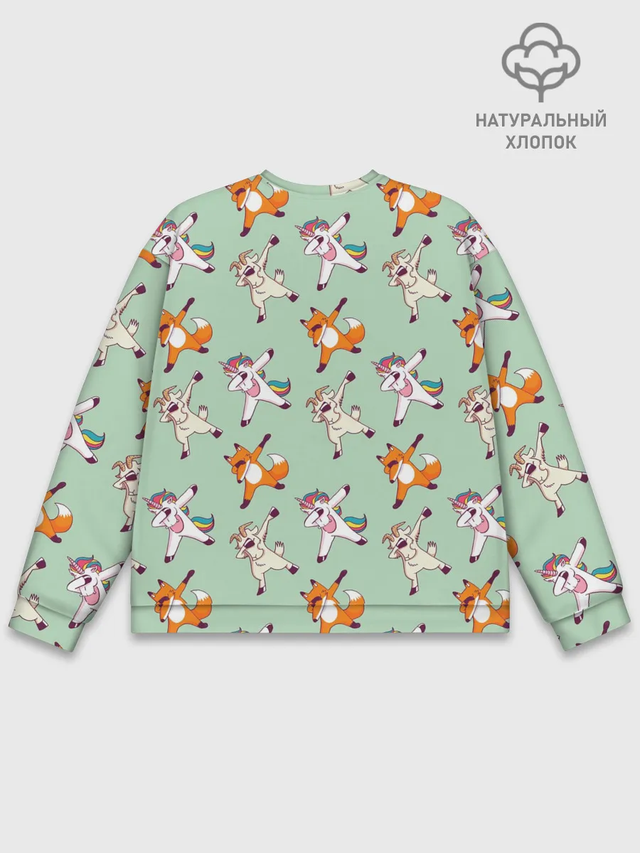 Мужской свитшот базовый / Dabbing Animals