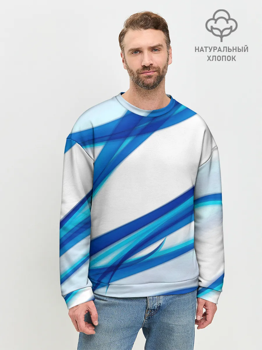 Мужской свитшот базовый / STRIPES BLUE