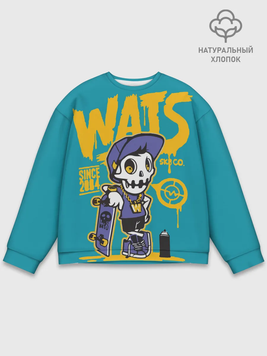 Мужской свитшот базовый / Граффити Wats
