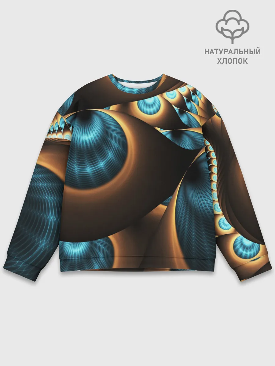 Мужской свитшот базовый / 3D FRACTAL