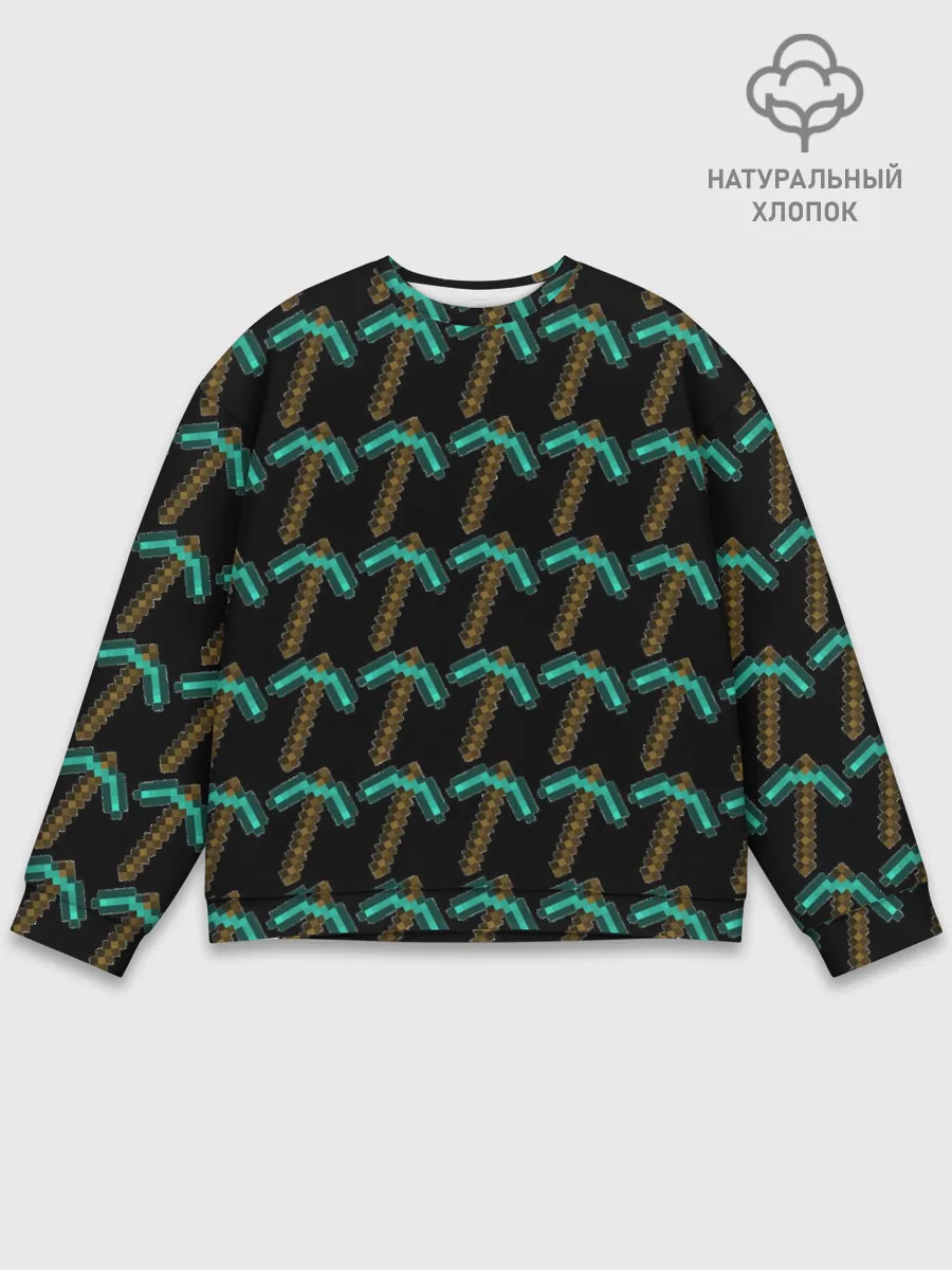 Мужской свитшот базовый / Майнкрафт кирка