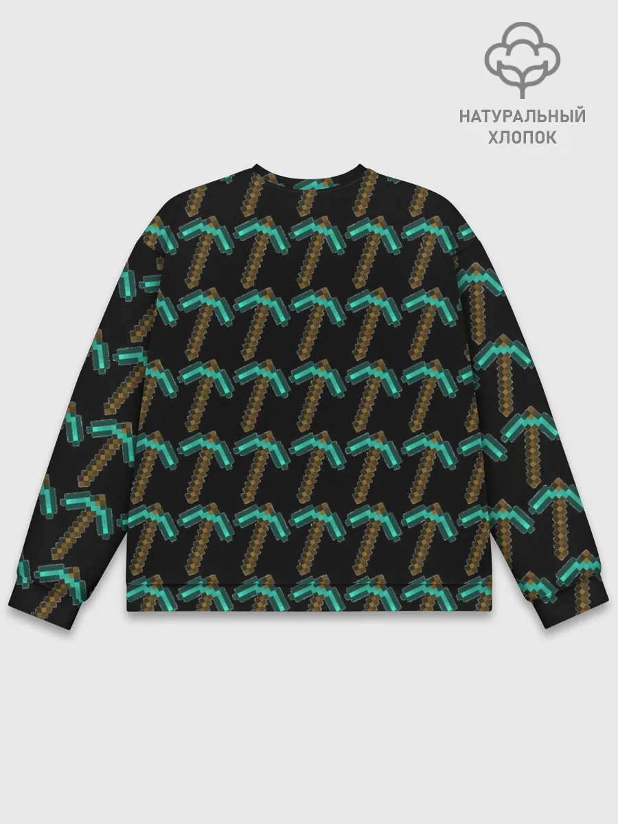 Мужской свитшот базовый / Майнкрафт кирка