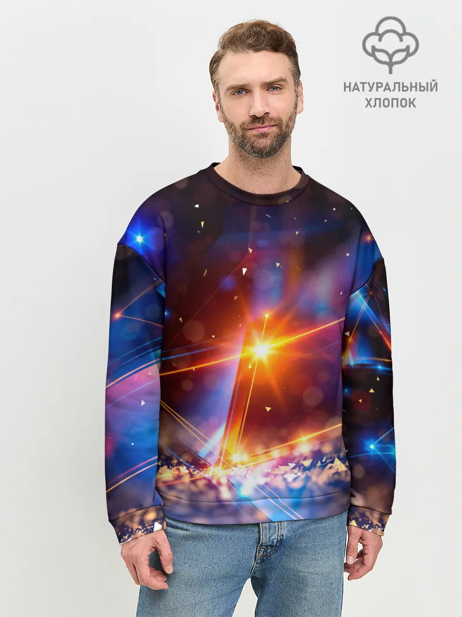 Мужской свитшот базовый / geometry light