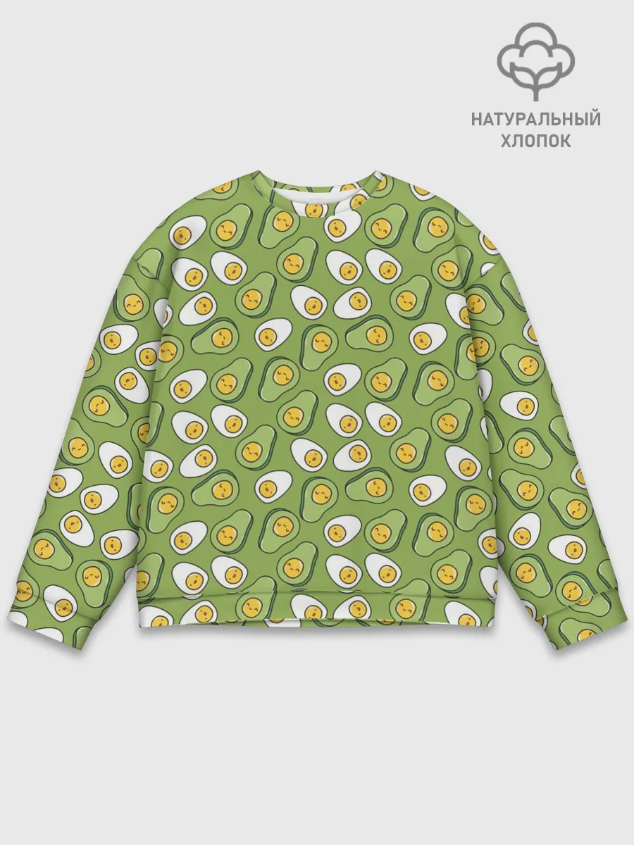 Мужской свитшот базовый / Avocado and Eggs