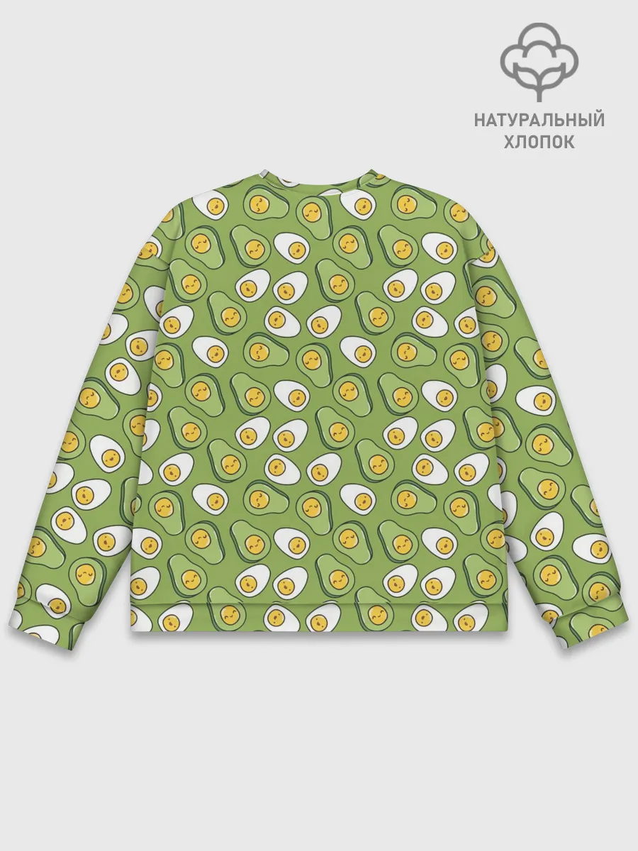 Мужской свитшот базовый / Avocado and Eggs