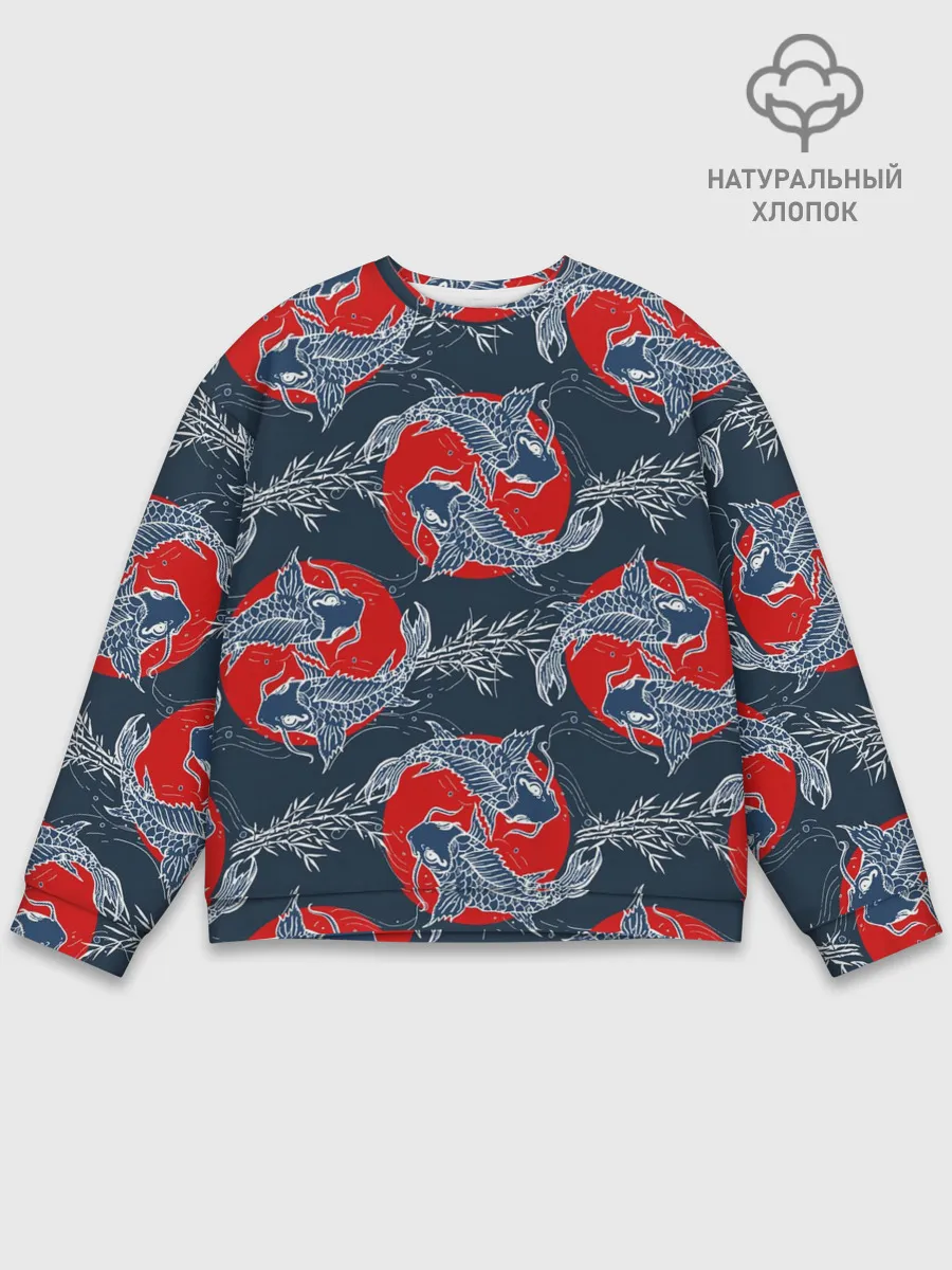 Мужской свитшот базовый / Japanese carp