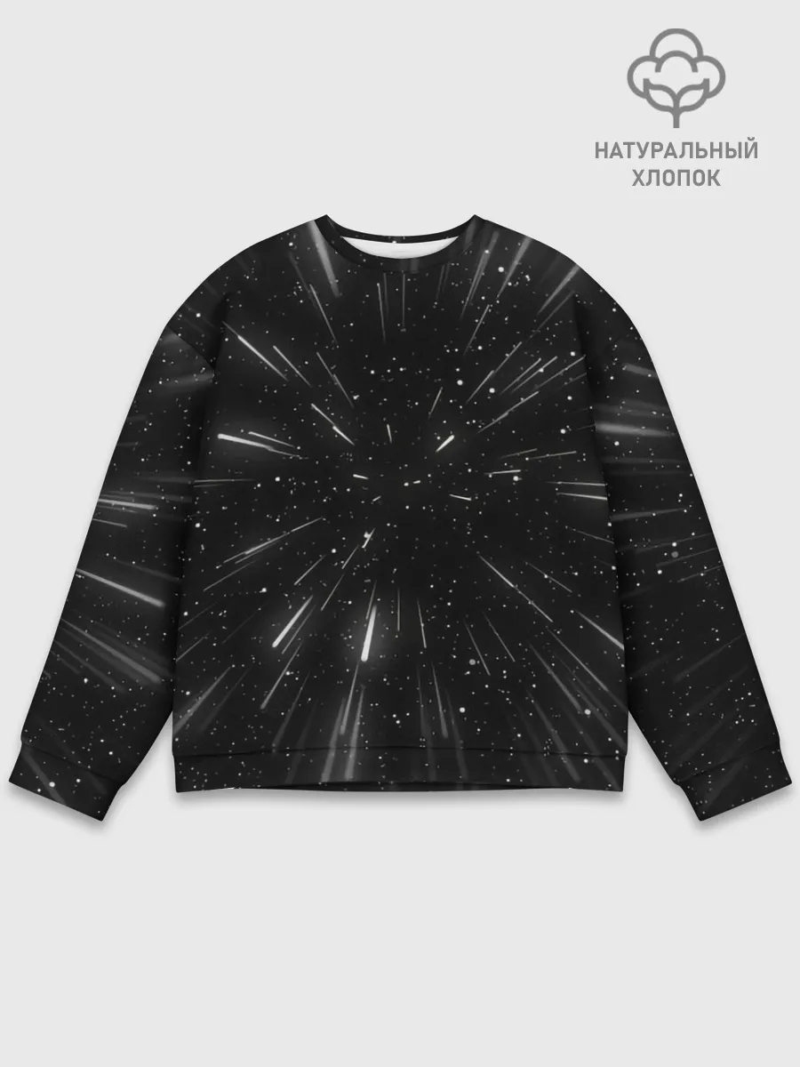 Мужской свитшот базовый / 3D, Космос