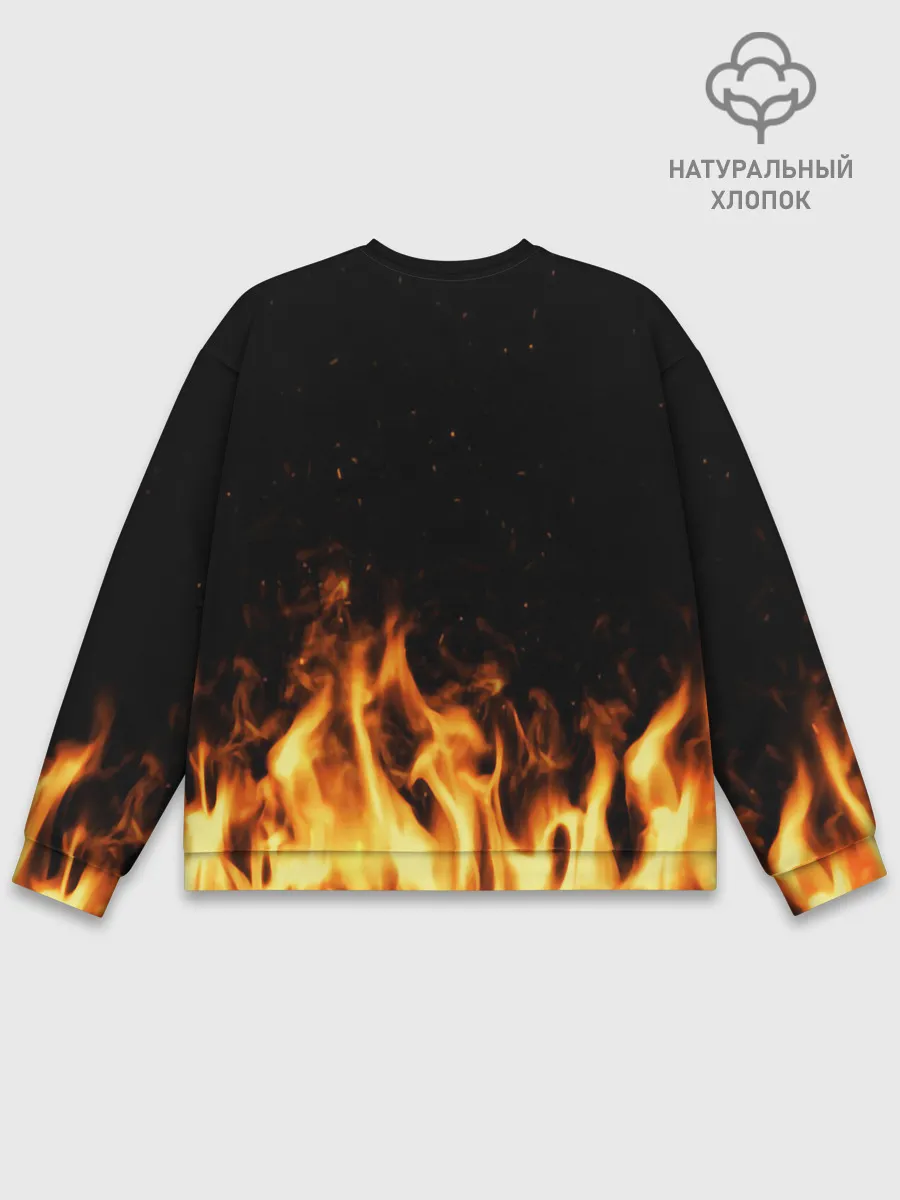 Мужской свитшот базовый / Огонь