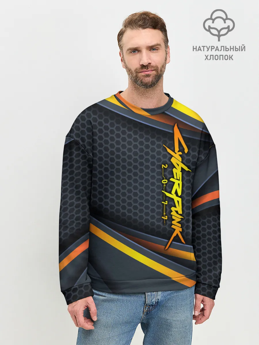 Мужской свитшот базовый / Cyberpunk 2077