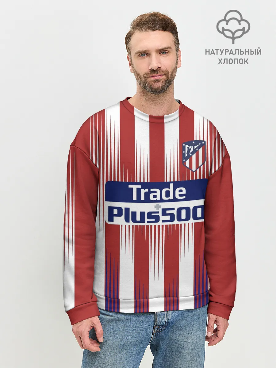Мужской свитшот базовый / Форма Атлетико Мадрид
