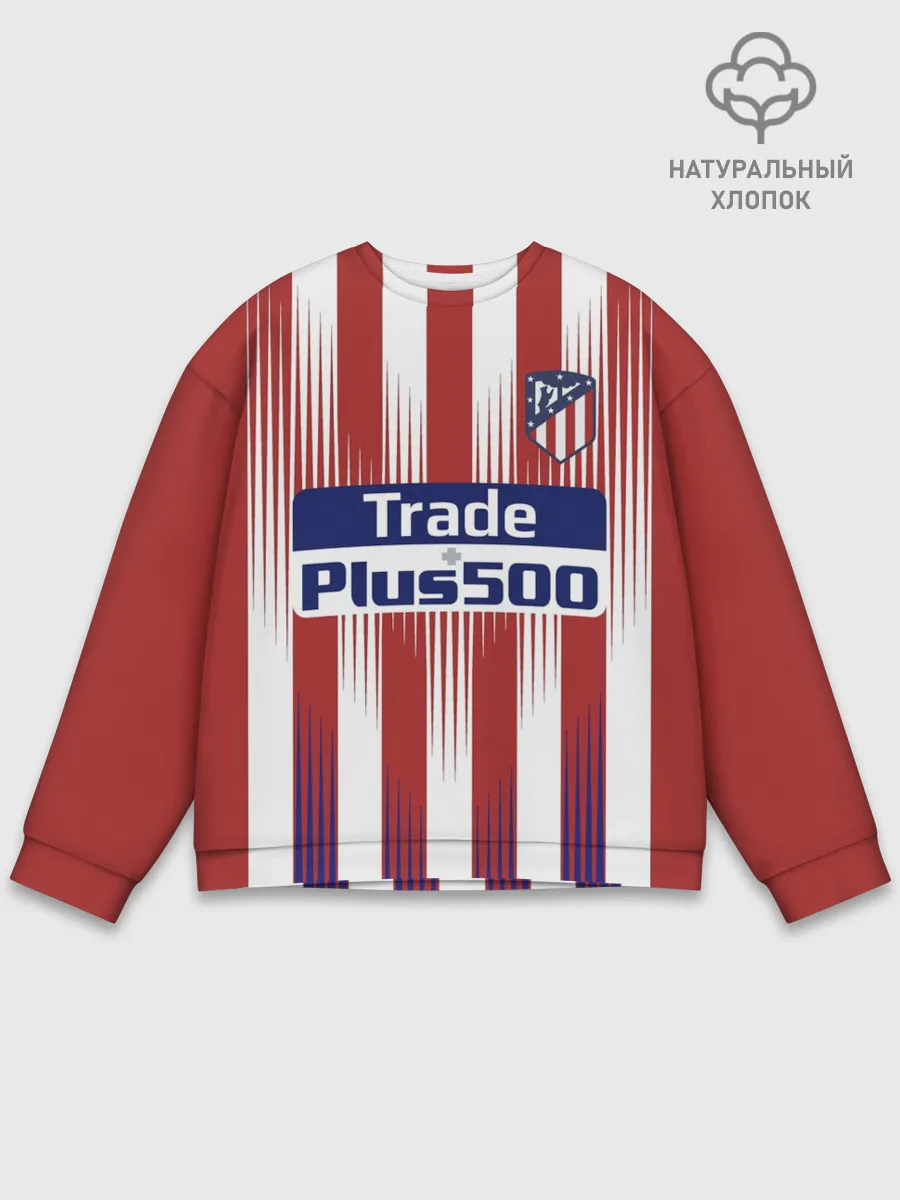 Мужской свитшот базовый / Форма Атлетико Мадрид