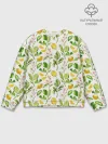 Мужской свитшот базовый / Летний узор лимон ветки листья