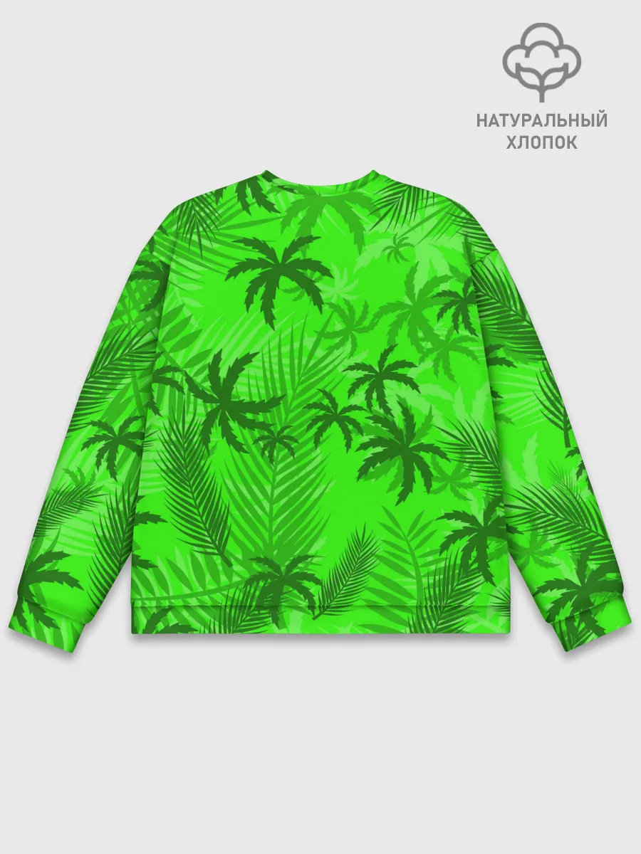 Мужской свитшот базовый / ПАЛЬМЫ | ЛЕТО | TROPICAL