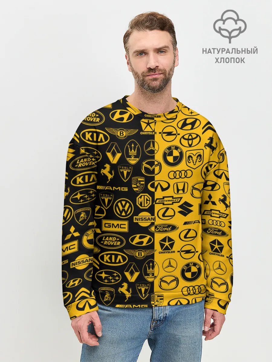 Мужской свитшот базовый / ЛОГОТИПЫ АВТО