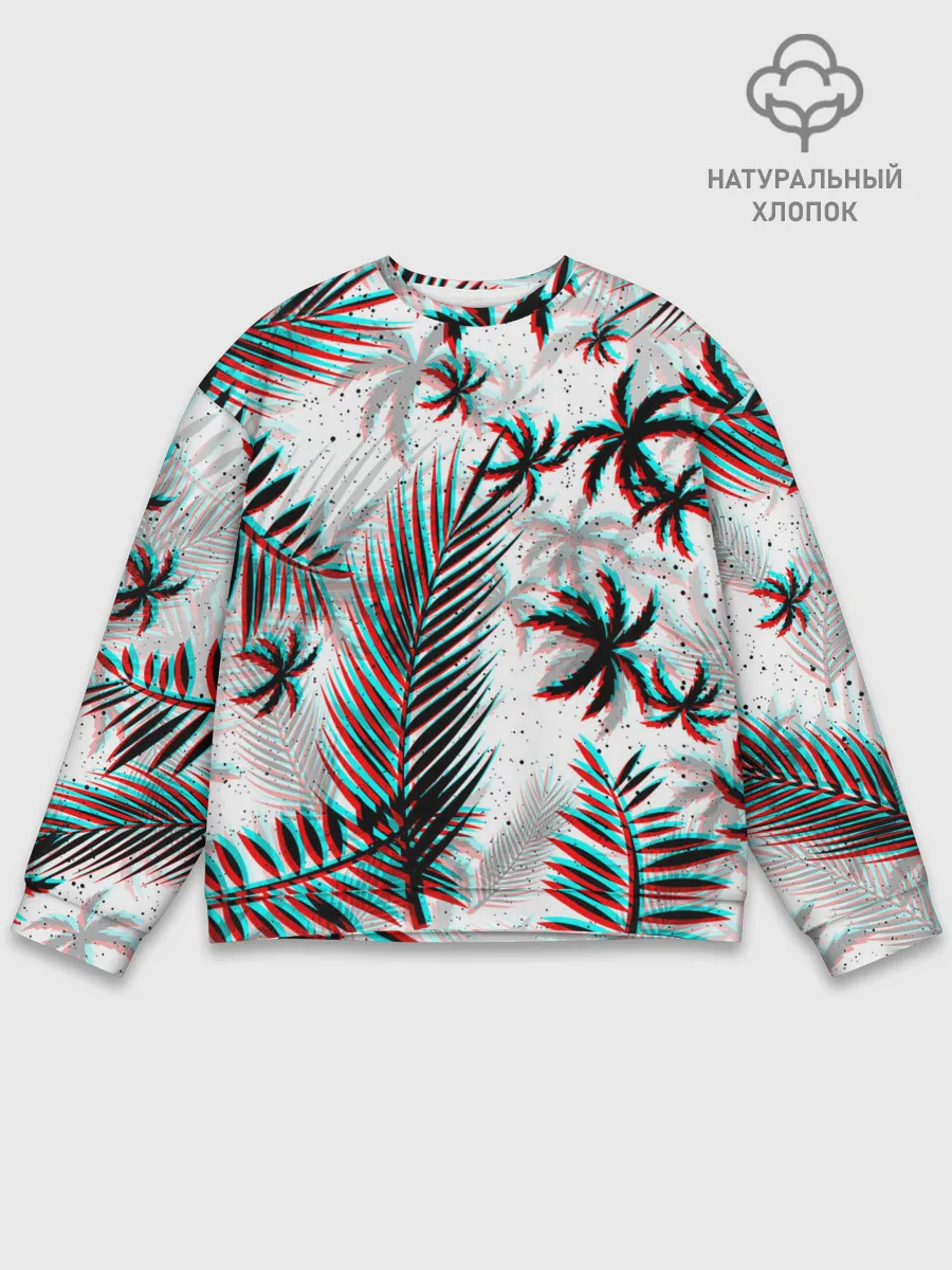 Мужской свитшот базовый / ПАЛЬМЫ | TROPICAL GLITCH