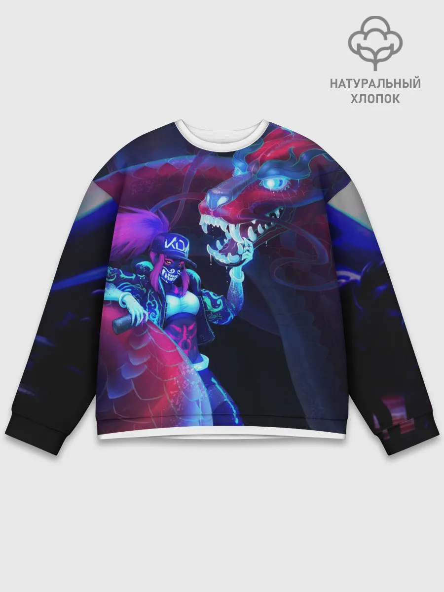 Мужской свитшот базовый / League of legends Akali KDA